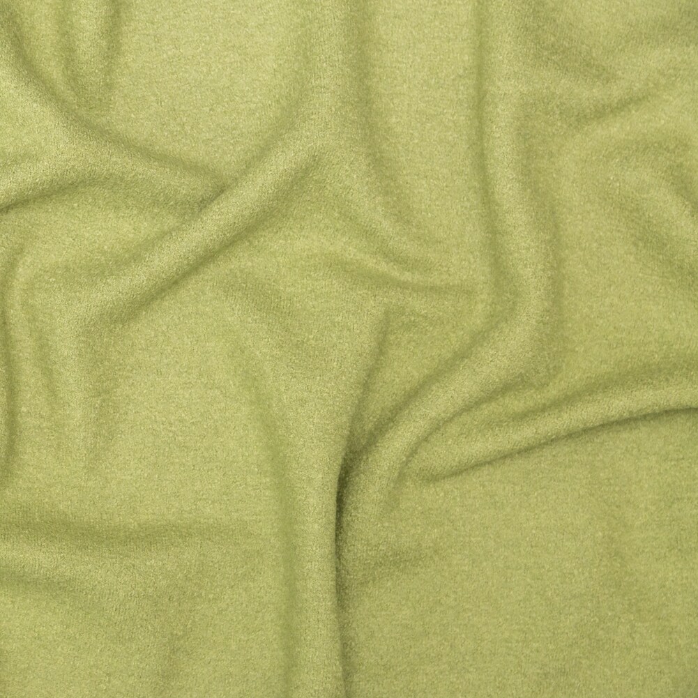 1 Yard Boiled Wool Coating Fabric - Grass Green - Ketil Collection