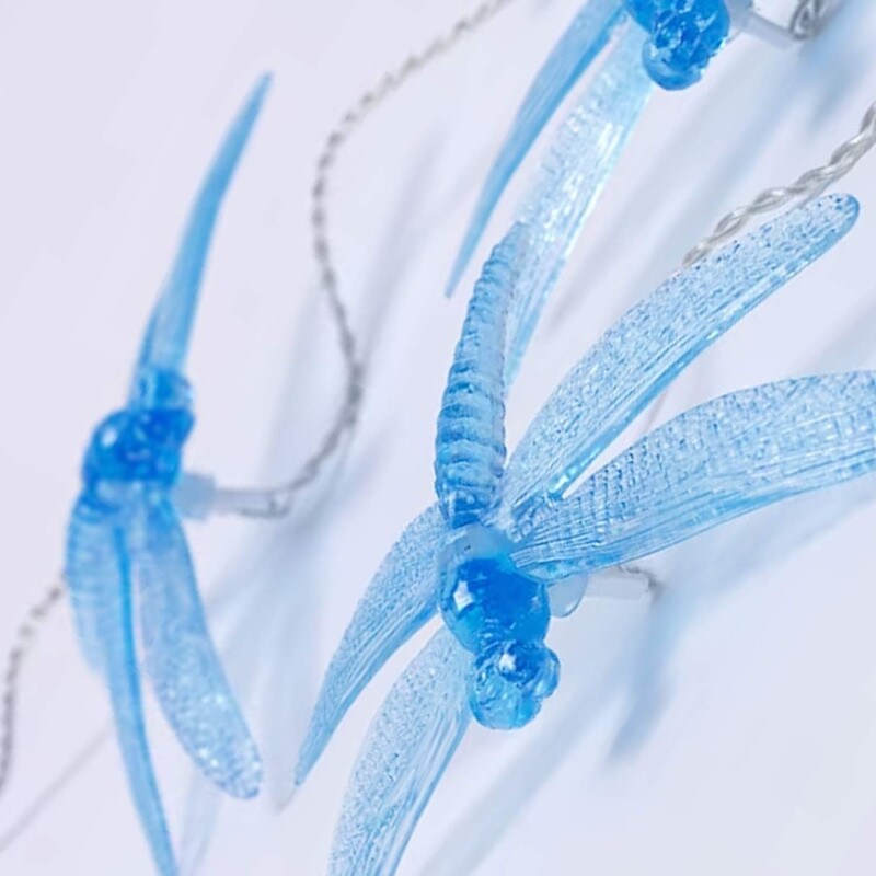 LED String Light with 16 Lights Outdoor Dragonfly Design