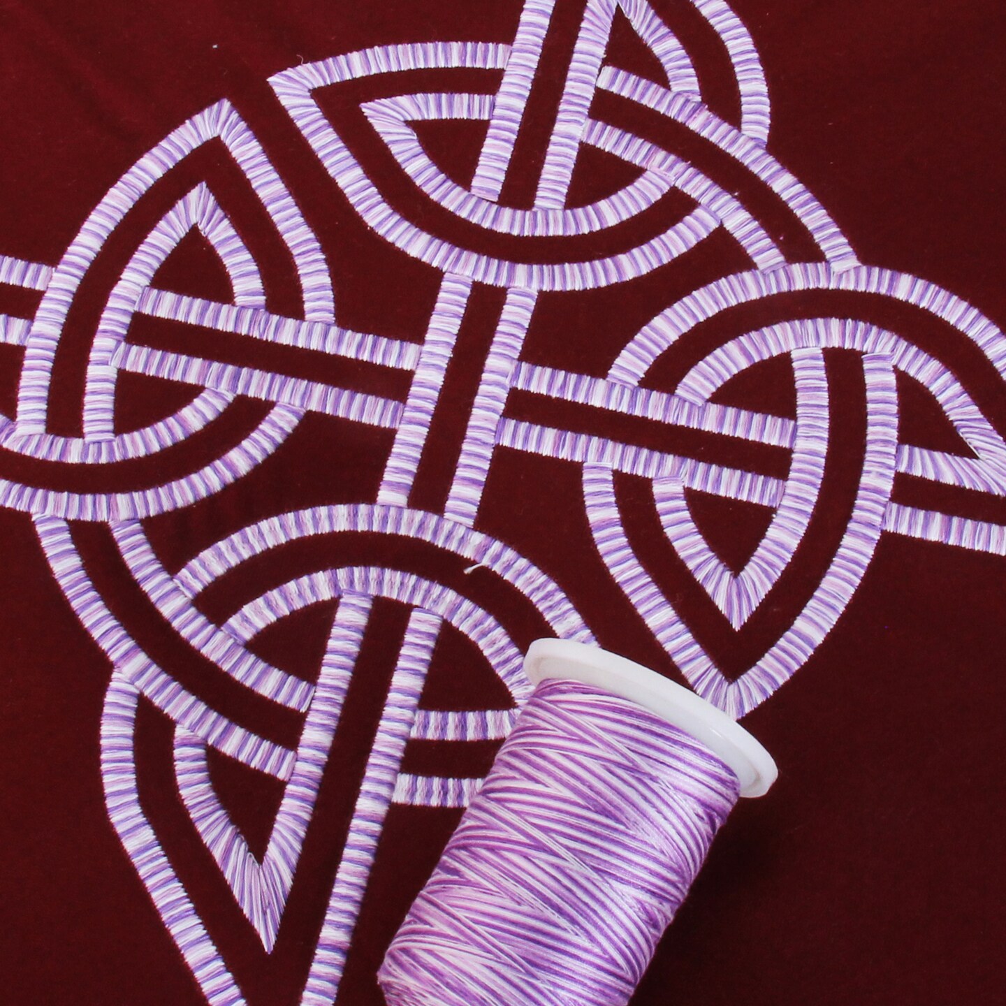 Threadart Multicolor 100% Cotton Thread | Variegated Colors for Quilting, Sewing, and Embroidery | 40/3wt - 600M (660 Yards) Cones | Long Staple Low Lint | 22 Colors