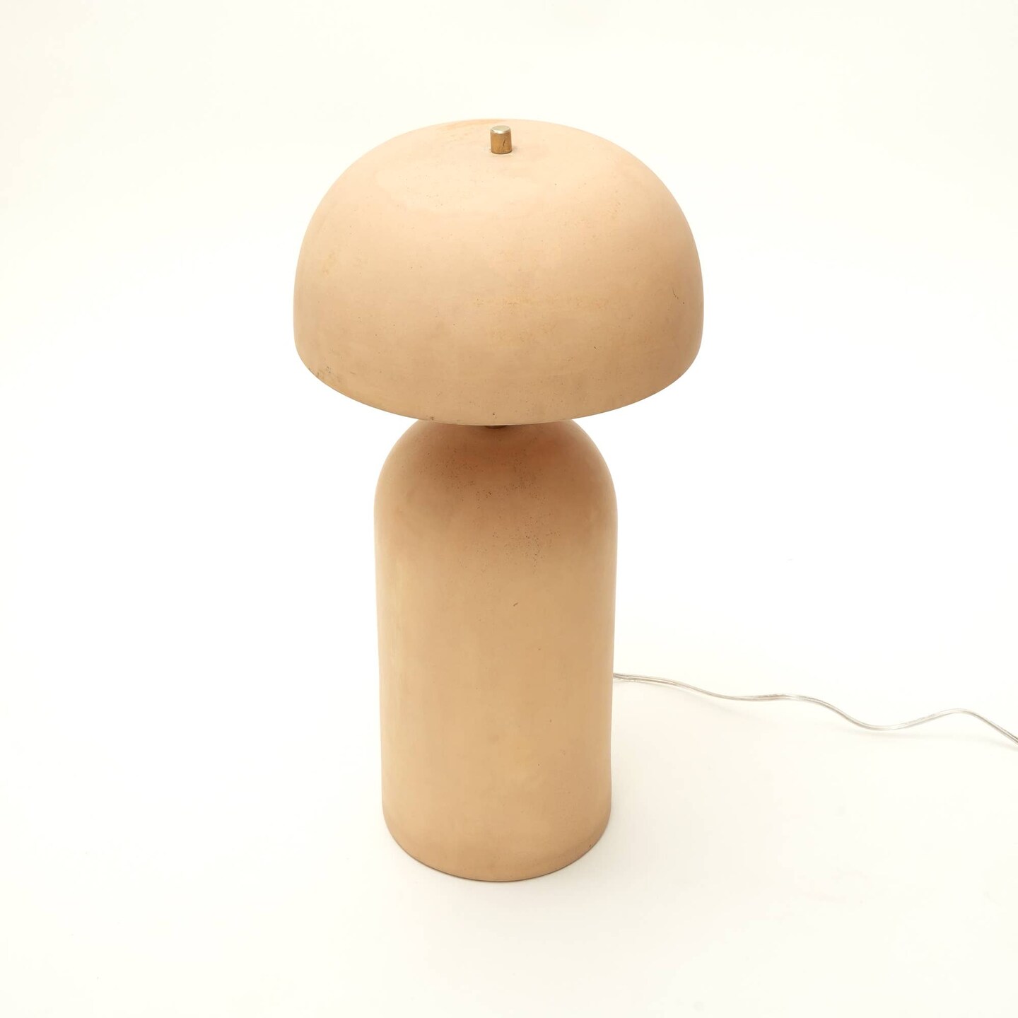 Table Lamp | Handcrafted Decorative Beige Ceramic Table Lamp | 13X13X24.5"