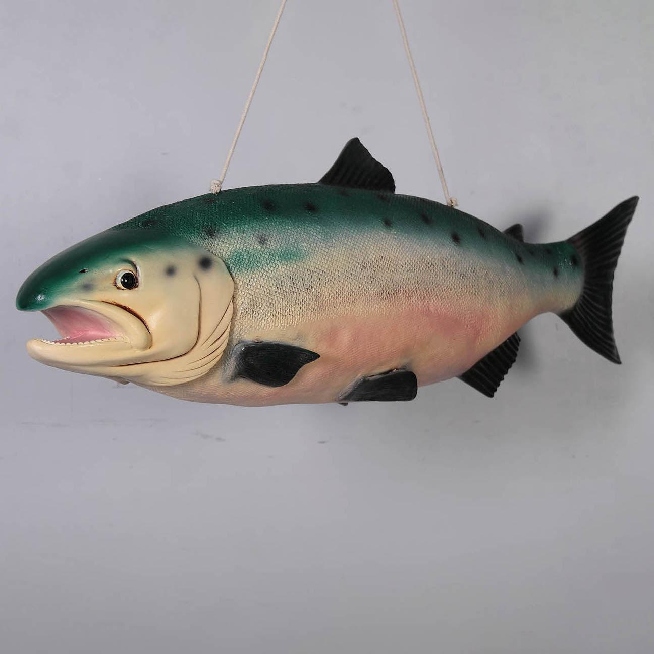 Hanging Salmon Life Size Fish Statue