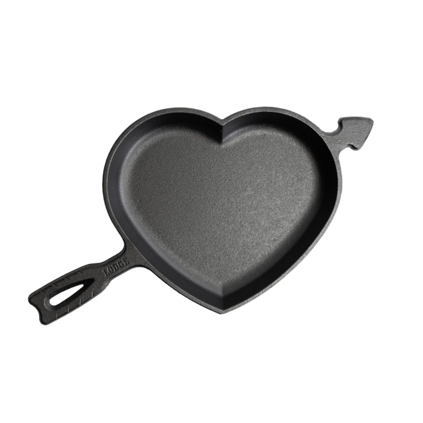 Lodge Cast Iron Heart Skillet, 9.25 inch Pre-seasoned Durable and Perfect for Cooking and Baking Heart-Shaped Dishes, Made in USA