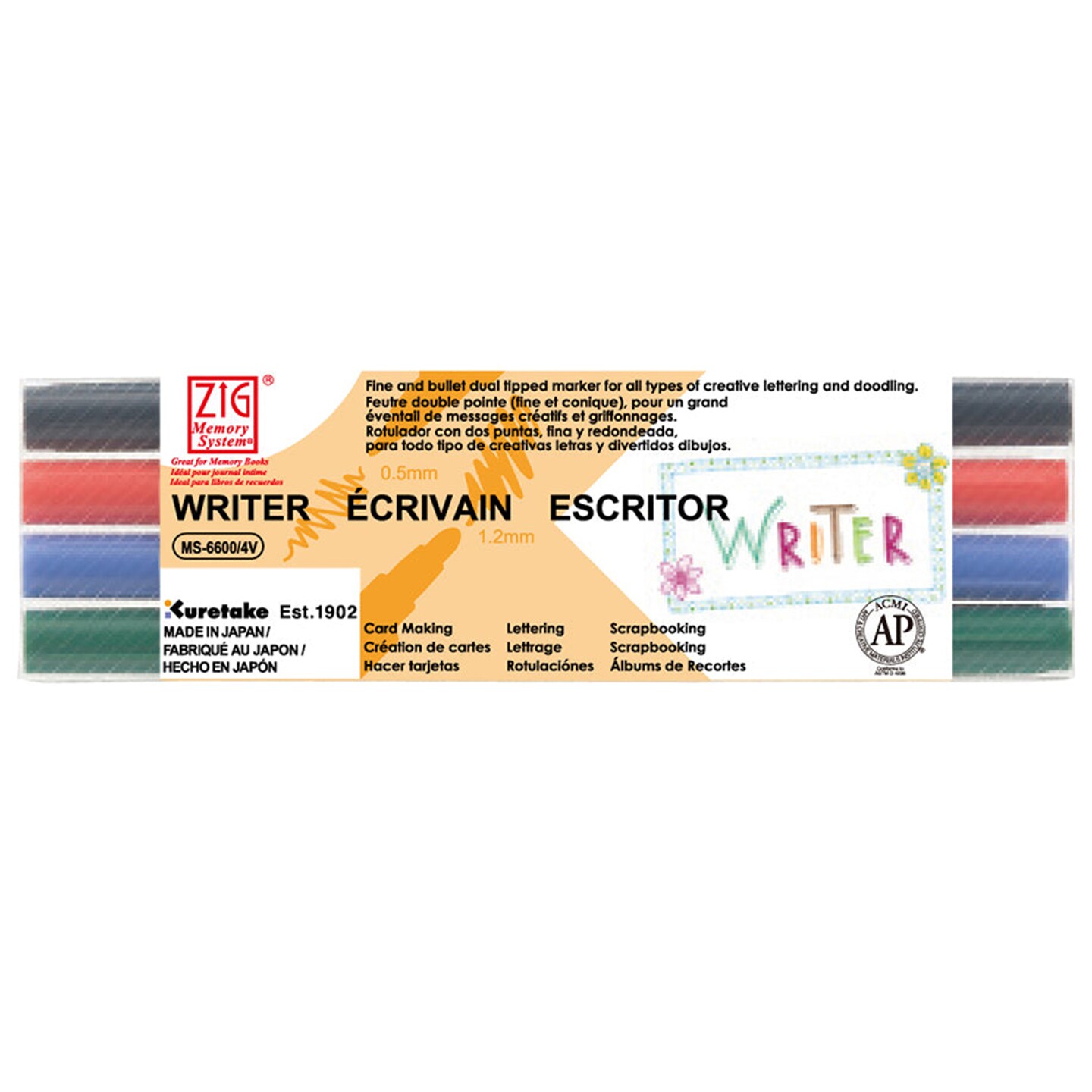 ZIG Memory System Dual Tip Calligraphy Marker