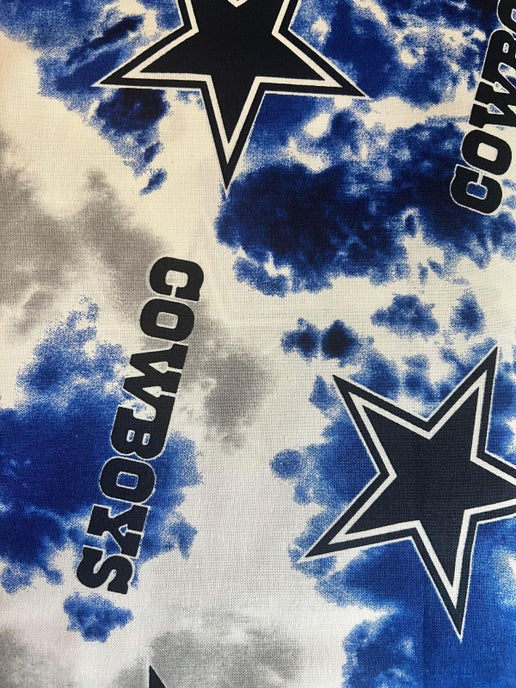 Licensed NFL Dallas Cowboys Tie Dye Cotton 70514 Fabric by the Yard