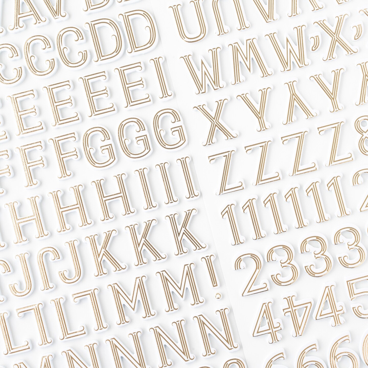 Pink Paislee Joyful Notes Thickers Stickers 182/Pkg-Gold Foil Alpha