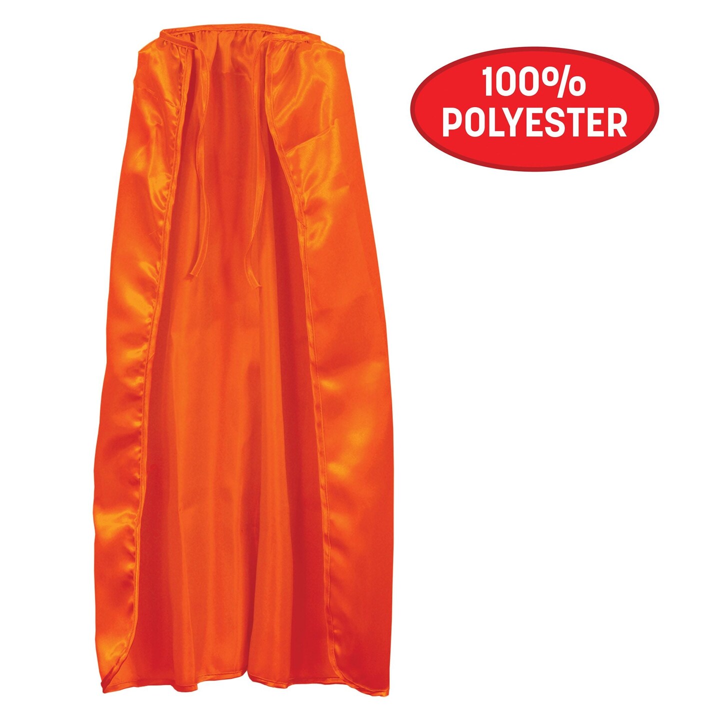 12 Pack Bulk Orange Fabric Cape with String Tie Spirit & Hero Costumes