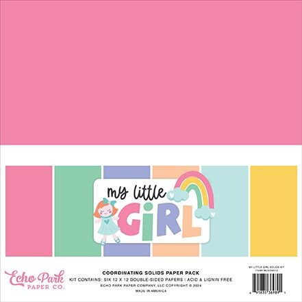  Echo Park My Little Girl Solids Kit