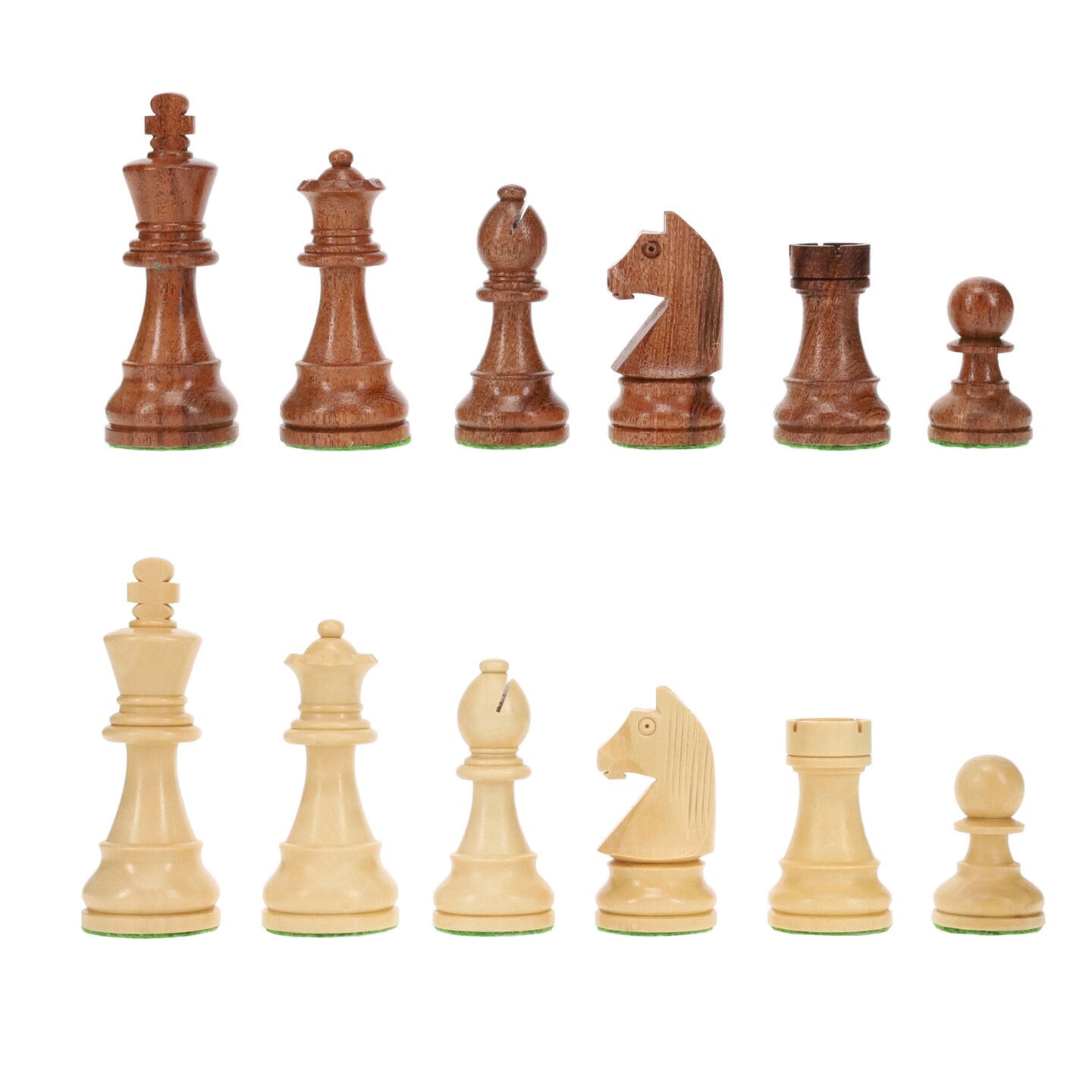 WE Games Classic Staunton Chess Pieces - Weighted with 3.75 in. King