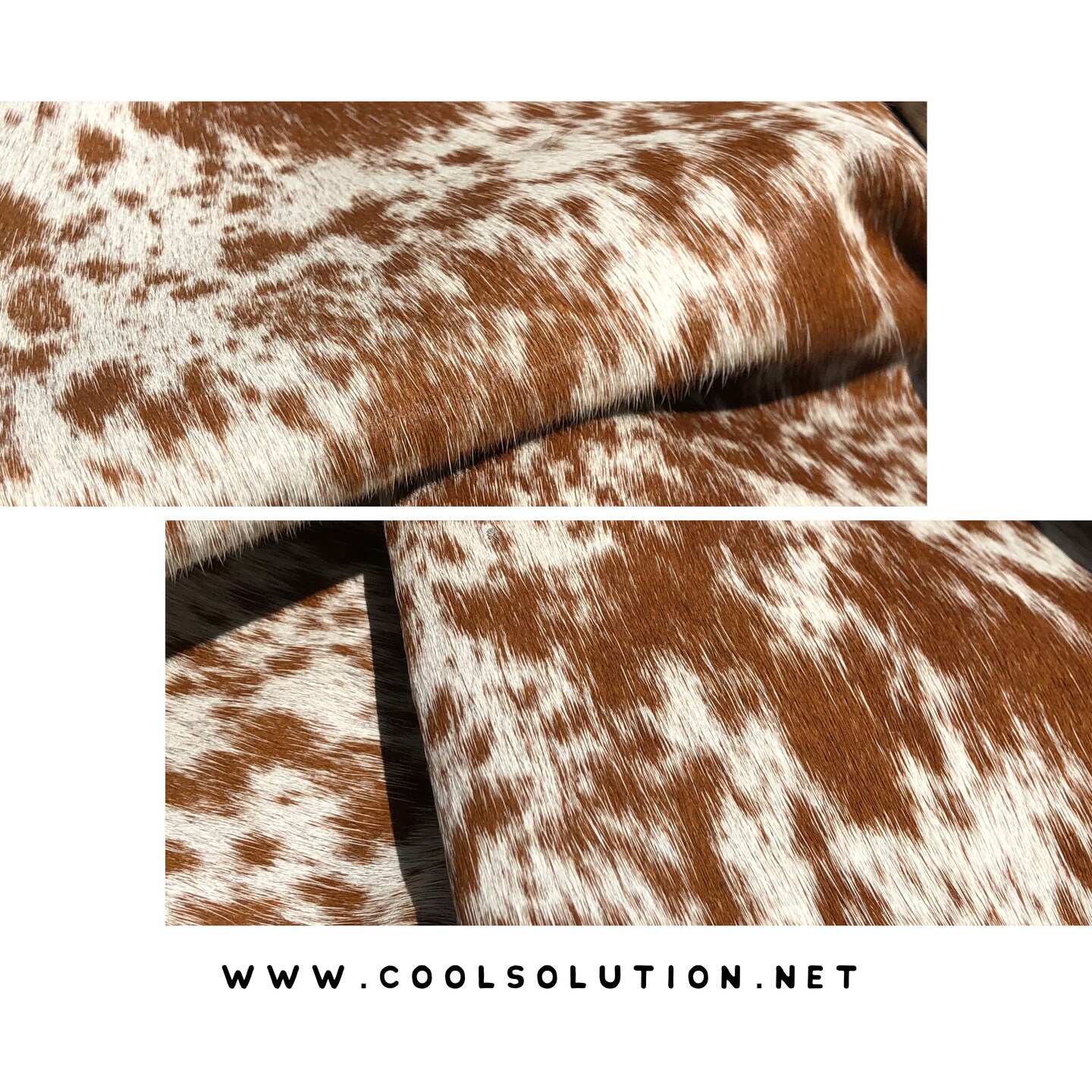 Retailer Striped Cowhide Leather - Genuine Hair on Hide - High Quality Luxury Fur Upholstery Leather Sheets - Available in Quarter Hides & Half Hide