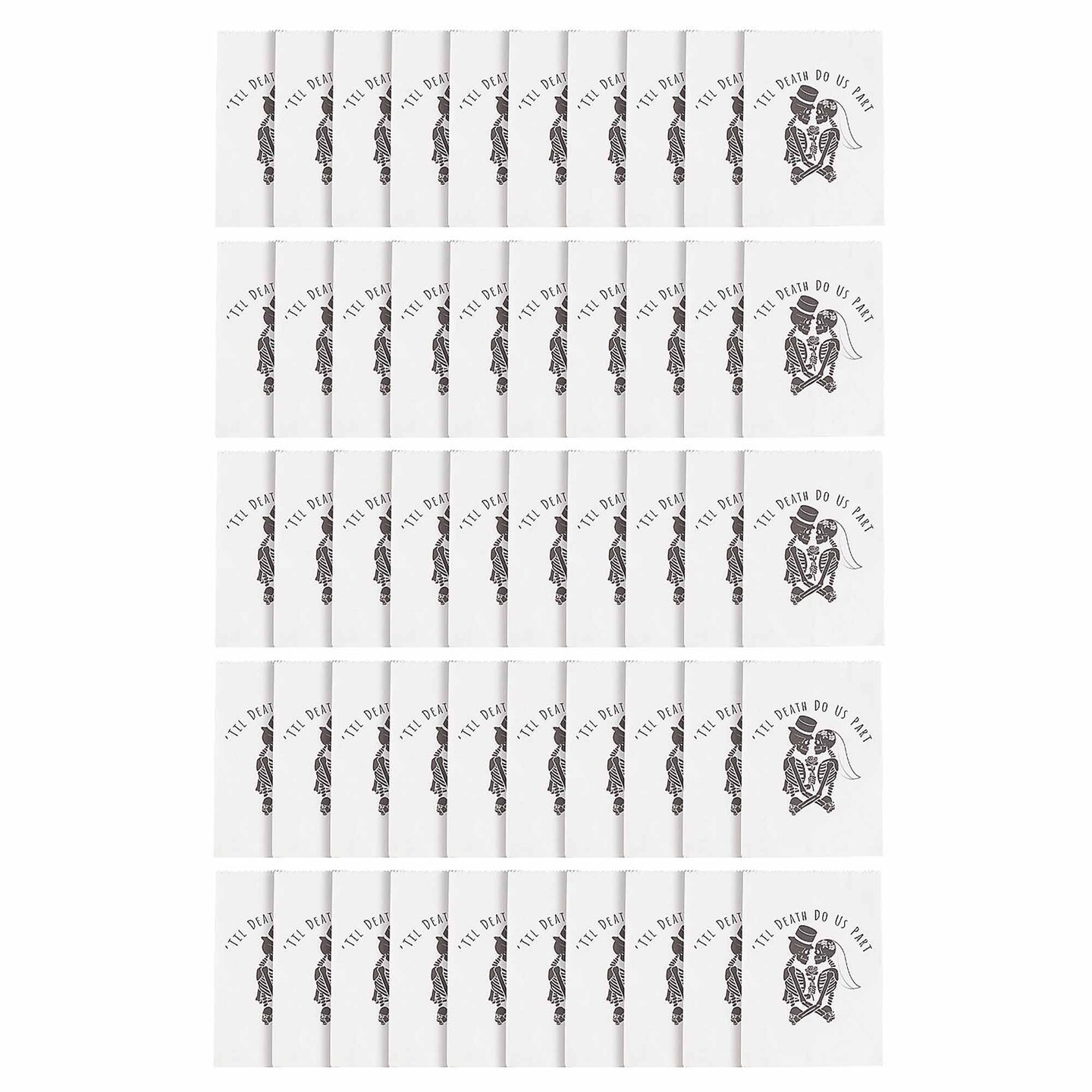 Til Death Do Us Part Halloween Wedding Treat Bags Mega Bulk 150 Pc