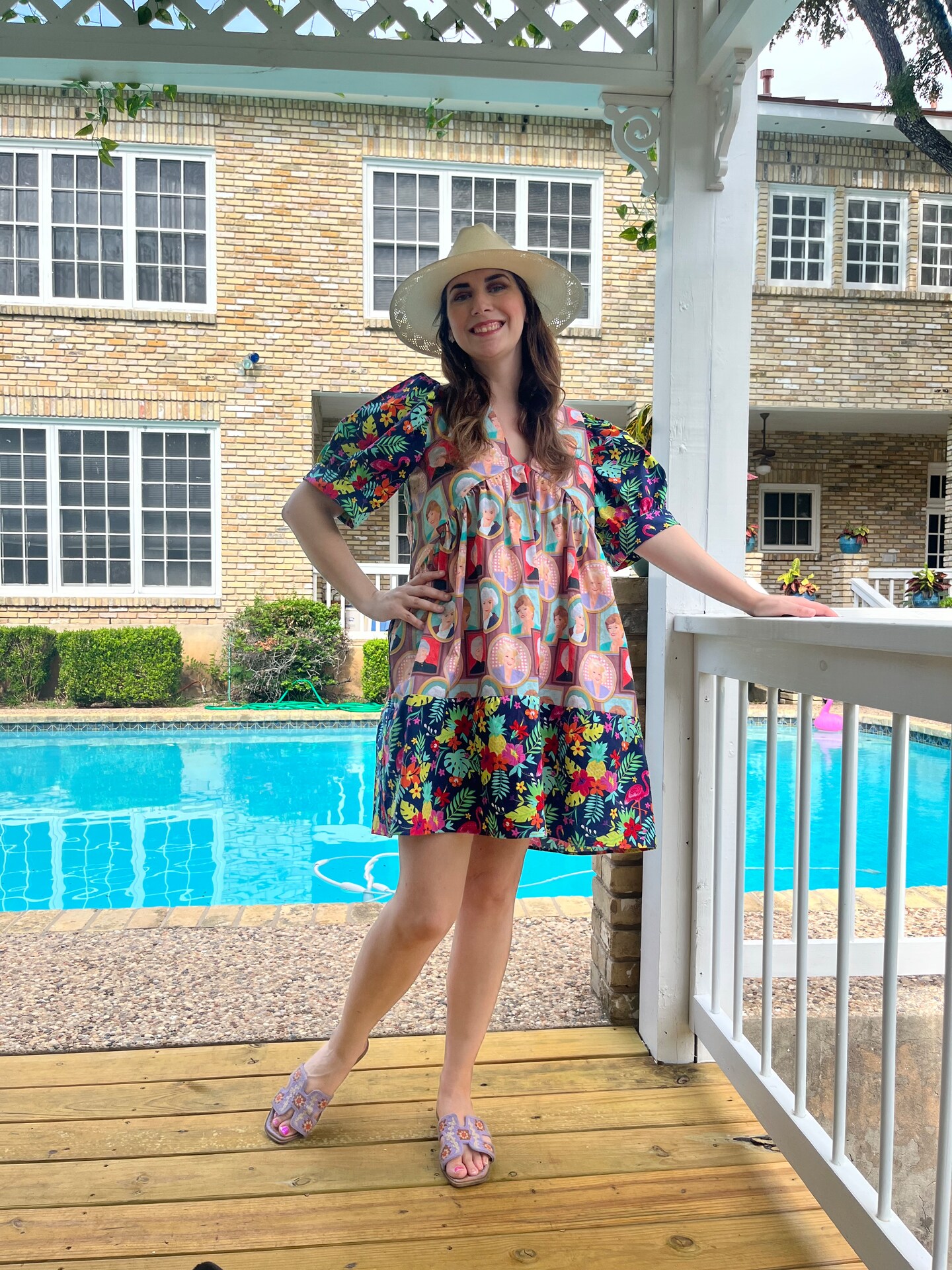 product name is Golden Girls Cotton Sun Dress