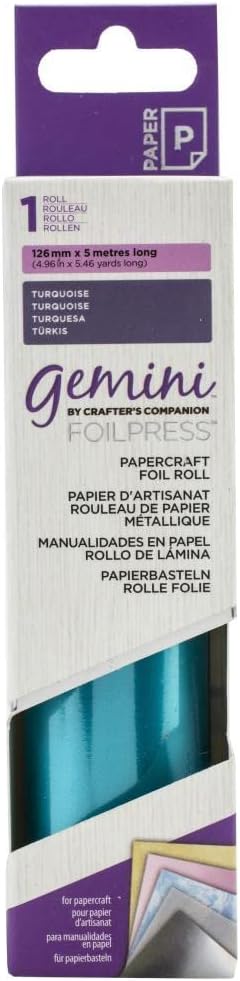 Gemini FoilPress Papercraft Foil - Turquoise 5.46 yard roll