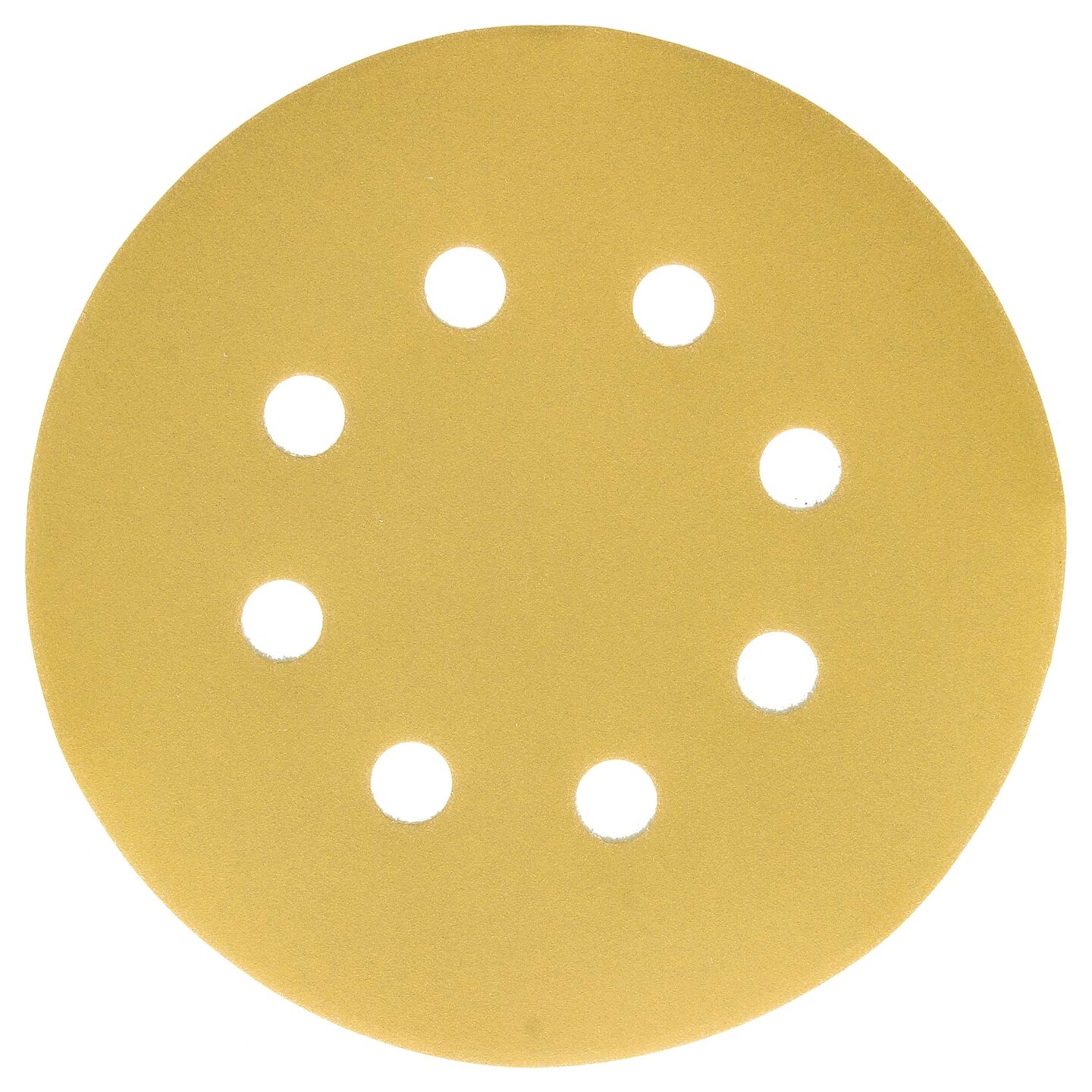 600 Grit - 5&#x22; Gold DA Sanding Discs - 8-Hole Pattern Hook and Loop - Box of 50