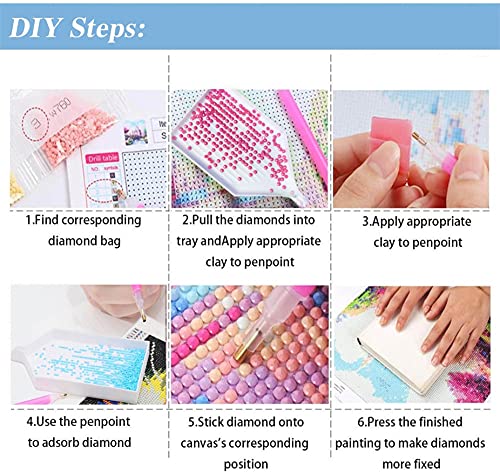 12x16 inc Diamond Painting Mountain Kit,Diamond Art Kits for Adults,Abstract Scenery Paint with Diamonds Round for Gift,Wall Decor (Mountain)