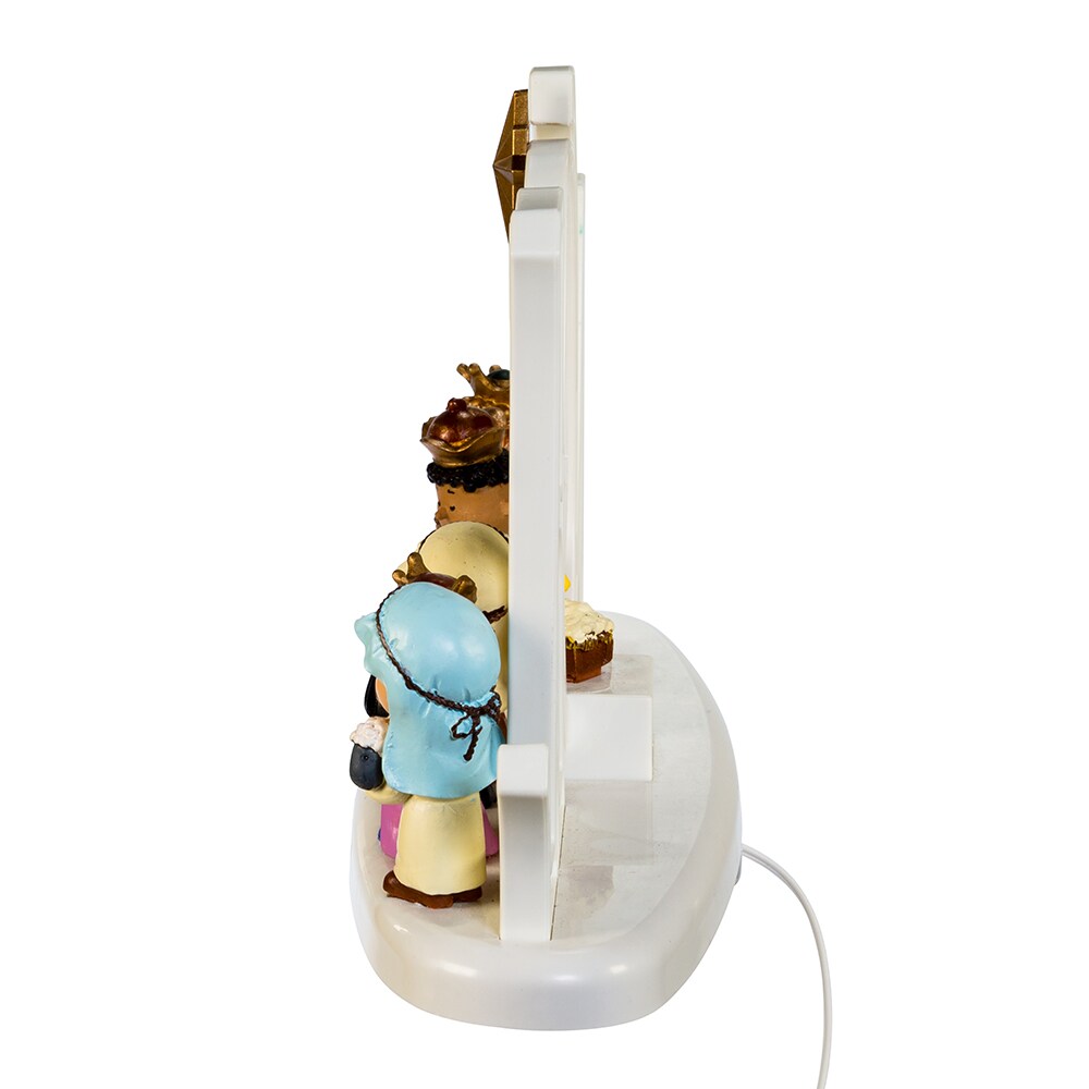 10&#x22; Peanuts&#xA9; Battery-Operated LED Lighted Nativity Scene