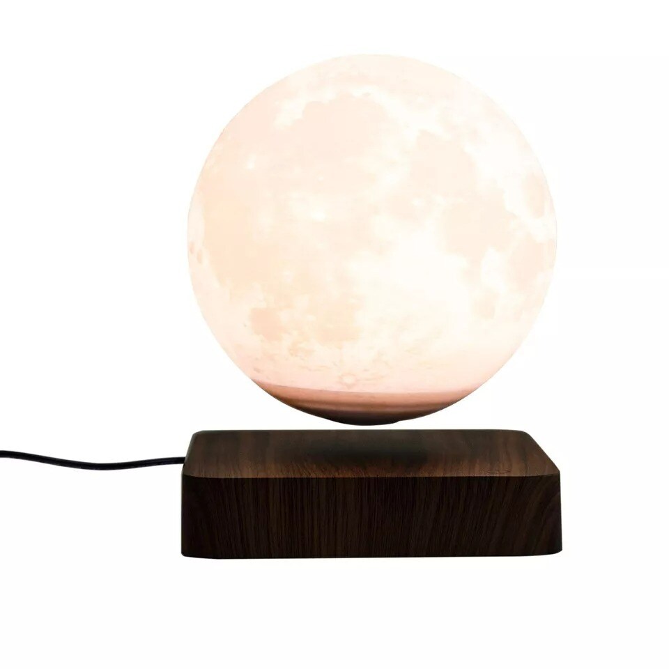 3D Printing Magnetic Levitating Floating Moon Lamp Night Light Room Table Decor