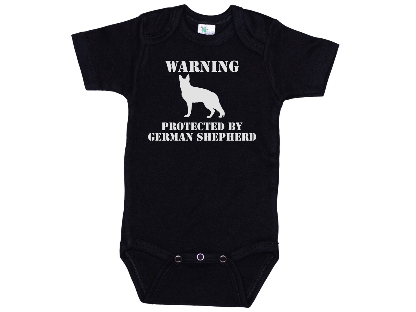 German Shepherd Onesie Warning Protected By German Shepherd Baby German Shepherd Outfit MakerPlace by Michaels