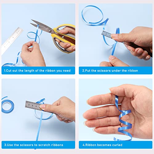 30 Roll 15 Colors Curling Ribbons for Crafts Bows Present Wrapping Florist Wedding Party Festival Art Craft Decor, Separate Rolls, 11 Yards Per Roll, 3/16 Inch Wide 3/16" - Set1