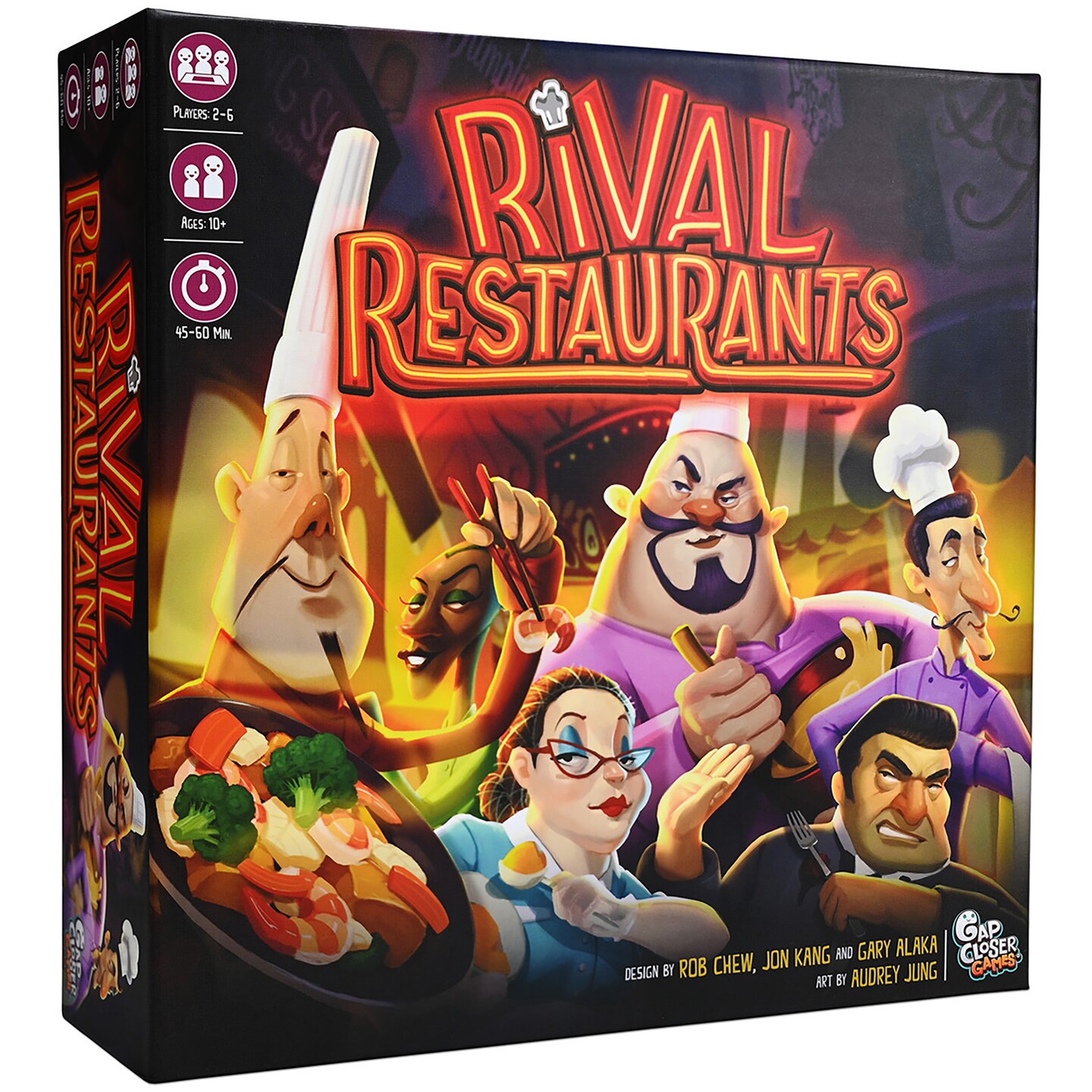 Rival Restaurants - Strategy & Negotiating Game, Ages 10+, 2-6 Players, 45-60 Min