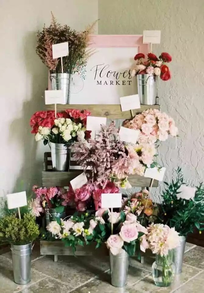 DIY Flower Bar Kit Bouquet Bar for Make Your Own Bouquet Station Bridal Shower product 7
