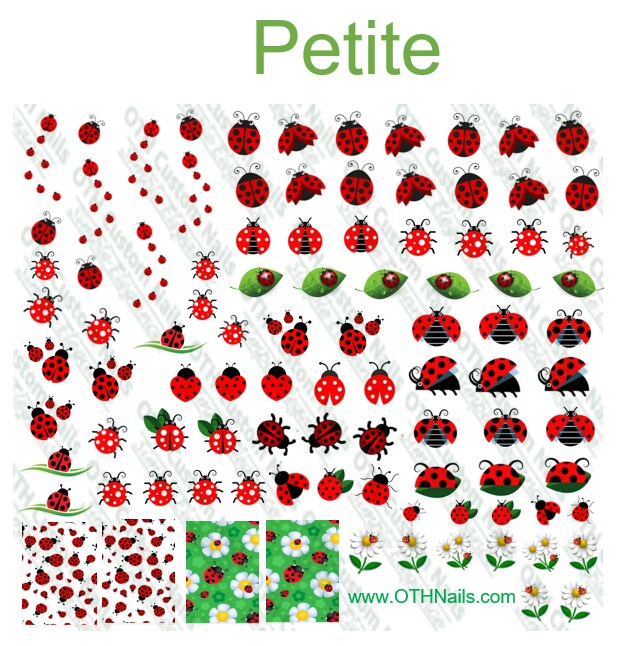 Cute Ladybug Water Slide Nail Decals product 2