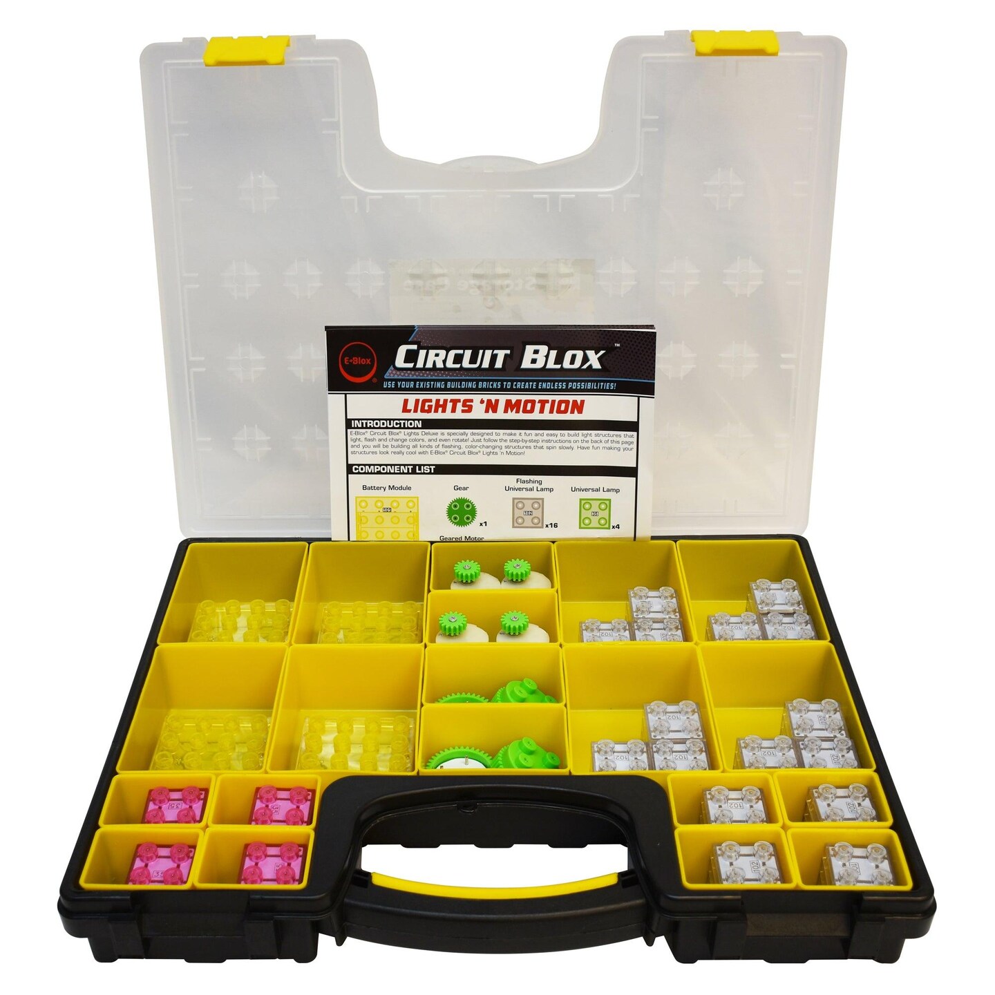Circuit Blox&#x2122; Lights &#x27;N Motion Geared Motor Multi-Student Class Set
