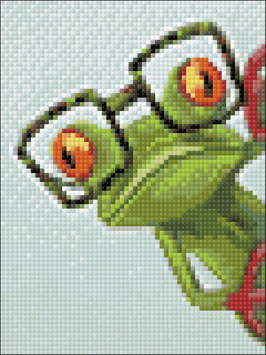 Frog with Glasses CS2362 5.9 x 7.9 inches Crafting Spark Diamond Painting Kit