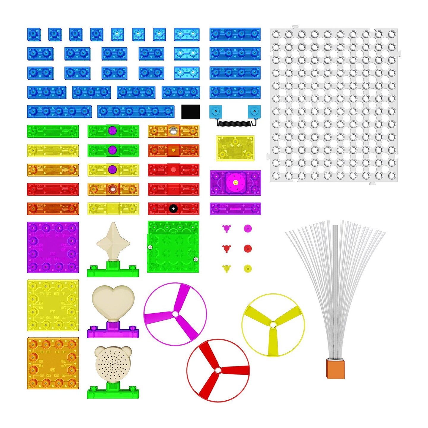 Circuit Blox 395, Circuit Board Building Blocks, 66 Pieces