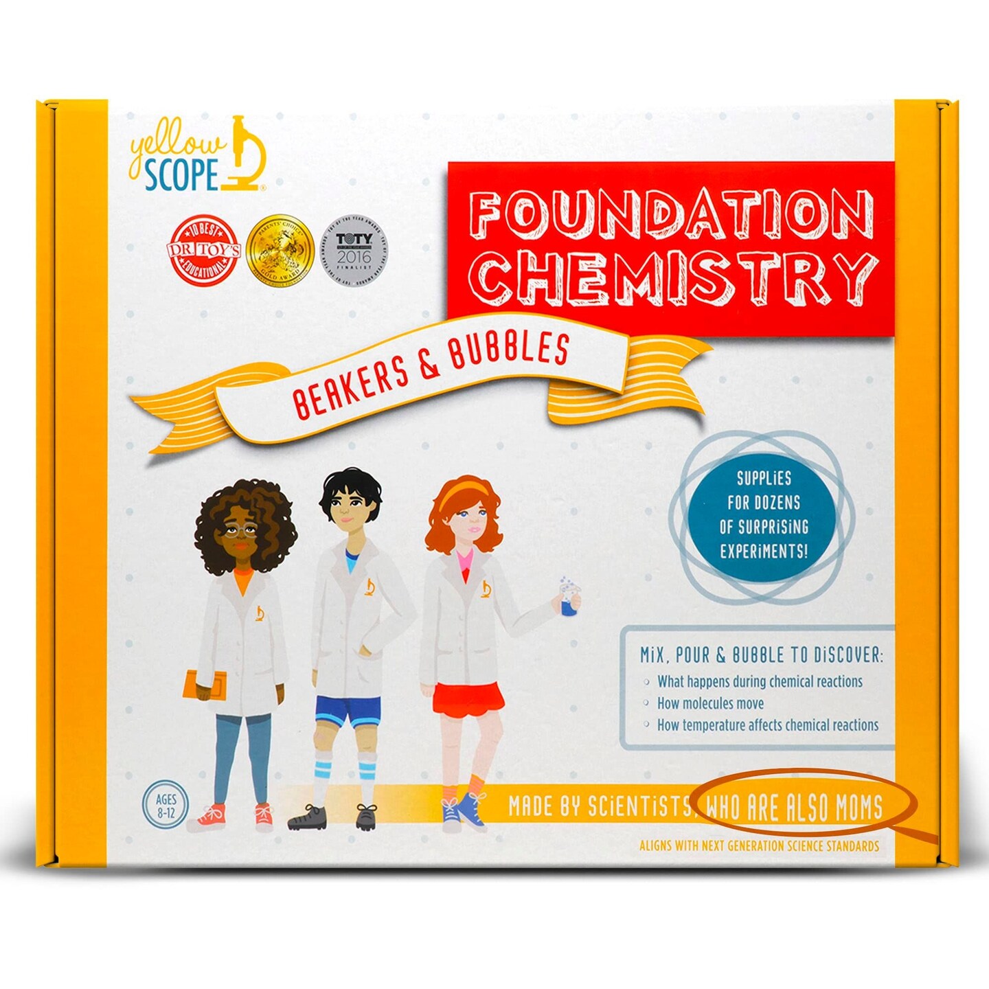 YELLOW SCOPE Foundation Chemistry Kit for Girls and Boys Beakers and Bubbles STEM Activities For Kids Ages 8 12 Michaels