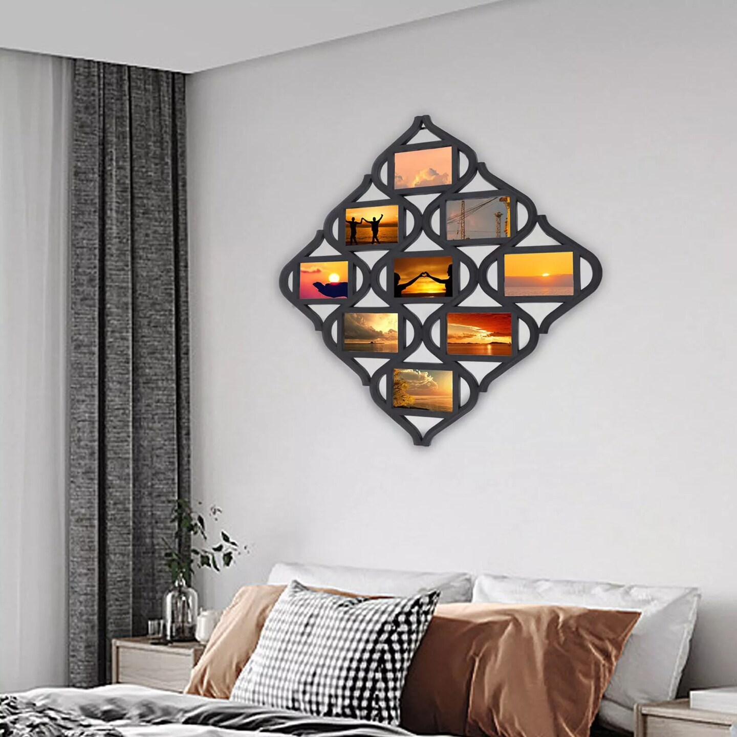 Collage Photo Frame 9 Picture Frames for Multi Photo Family Wall Decor 4"x6"