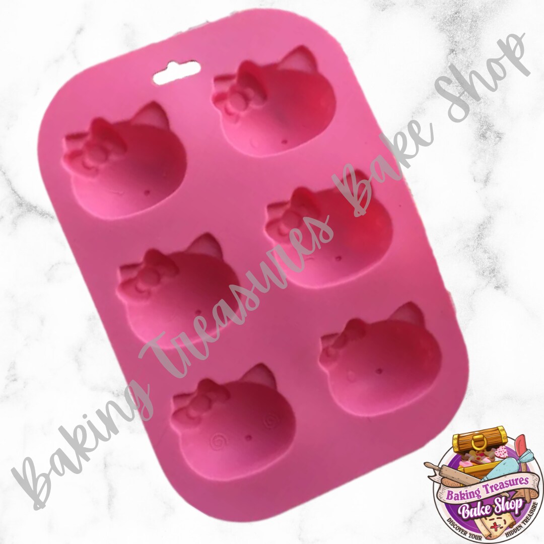 Cute Cat HK Head Silicone Handmade Soap Mold Food Grade Silicone Jelly Pudding Cake