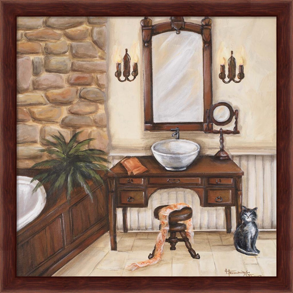 Fireplace Escape II by Hakimipour - Ritter 13&#x22; x 13&#x22; Framed Wall Art