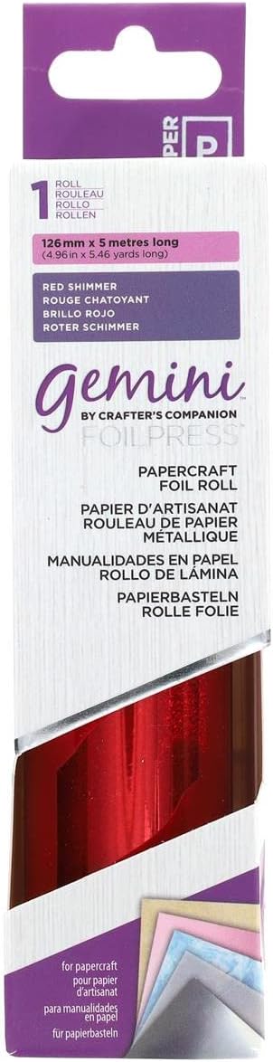 Gemini FoilPress Papercraft Foil - Red Shimmer 5.46 yard roll