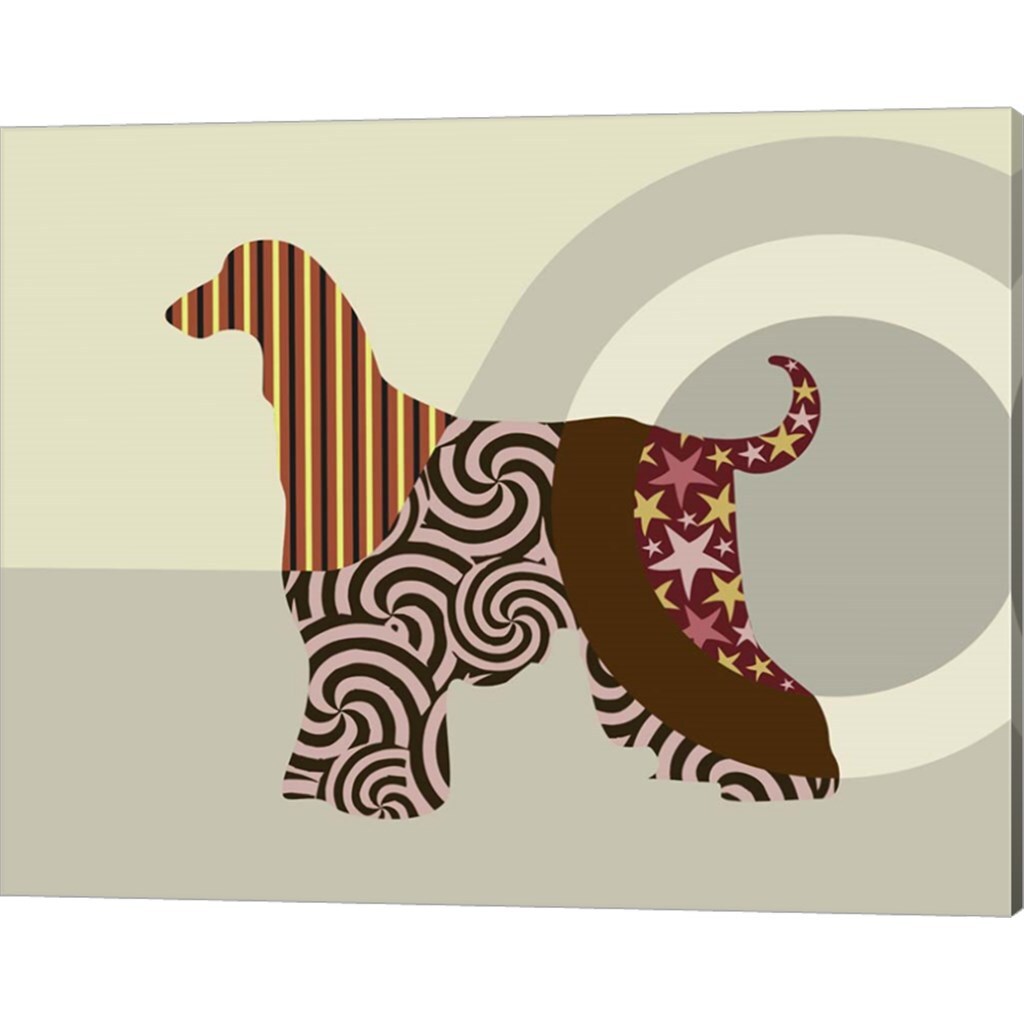 Afghan Hound Dog by Lanre Adefioye 20&#x22; x 16&#x22; Canvas Wall Art