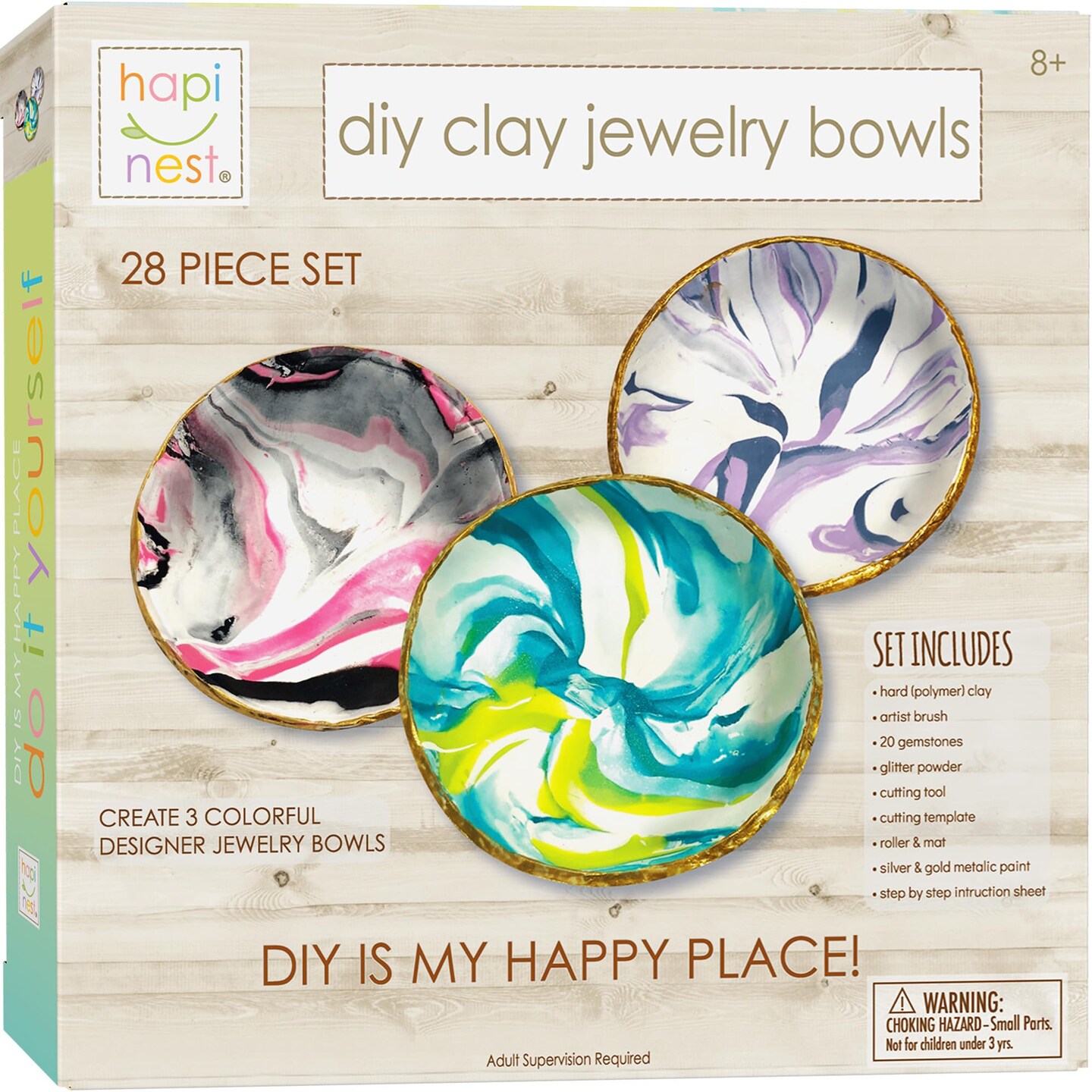 DIY Clay Jewelry Dish Arts and Crafts Kit Gifts for Girls Kids Ages 8 9 10 11 12 Years Old