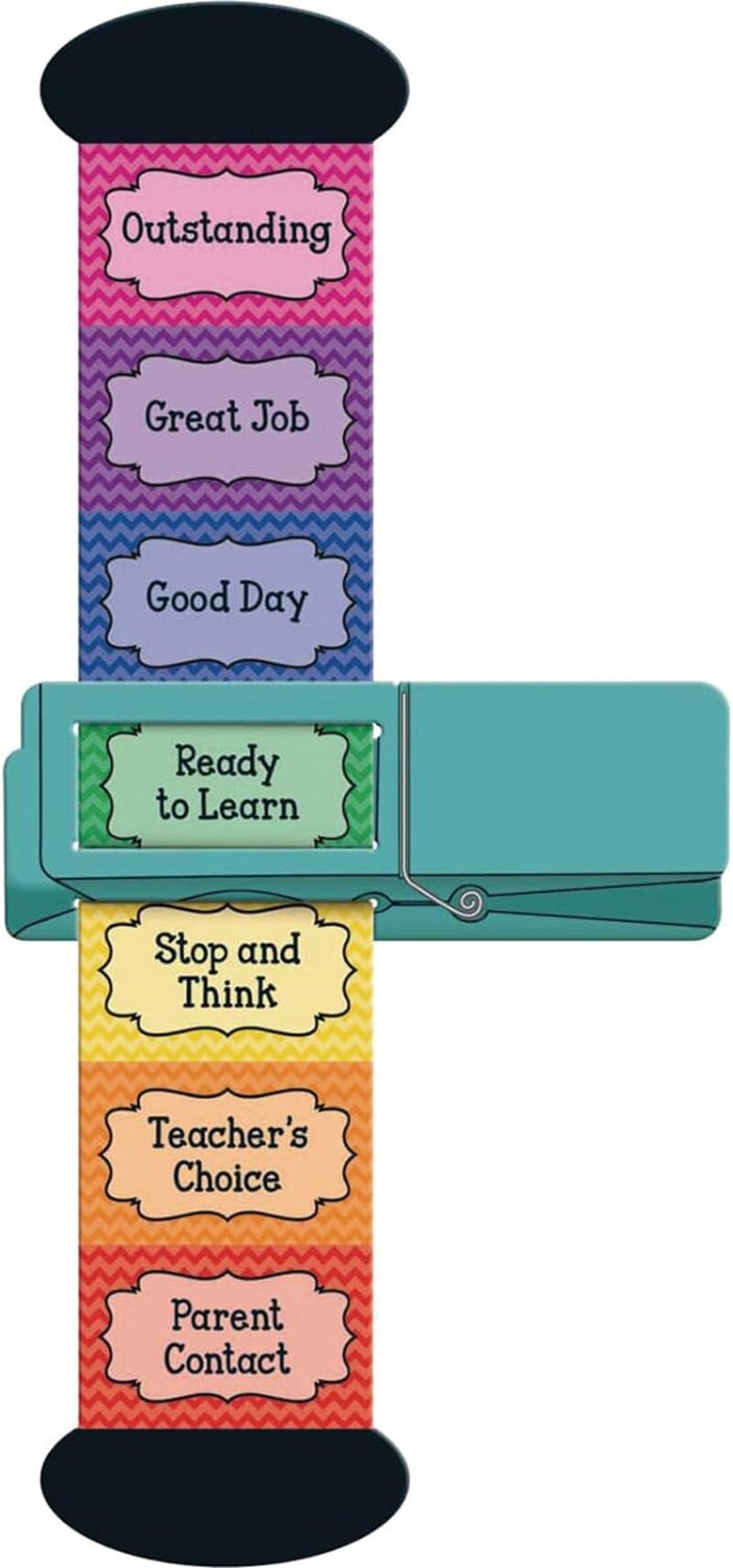 Mini Behavior Trackers (Set of 12) &#x2013; 8&#x215C;&#x22;H Each &#x2013; Encourage Students to Monitor Behavior by Moving Slider &#x2013; Personal Behavior Tracker for Student Desks &#x2013; Foster Behavior Awareness