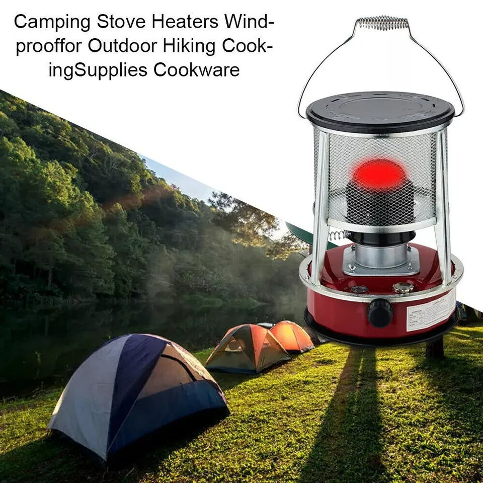 Portable Kerosene Stove Heater 9000 BTU 1.2 Gallon Outdoor Camping Cooking