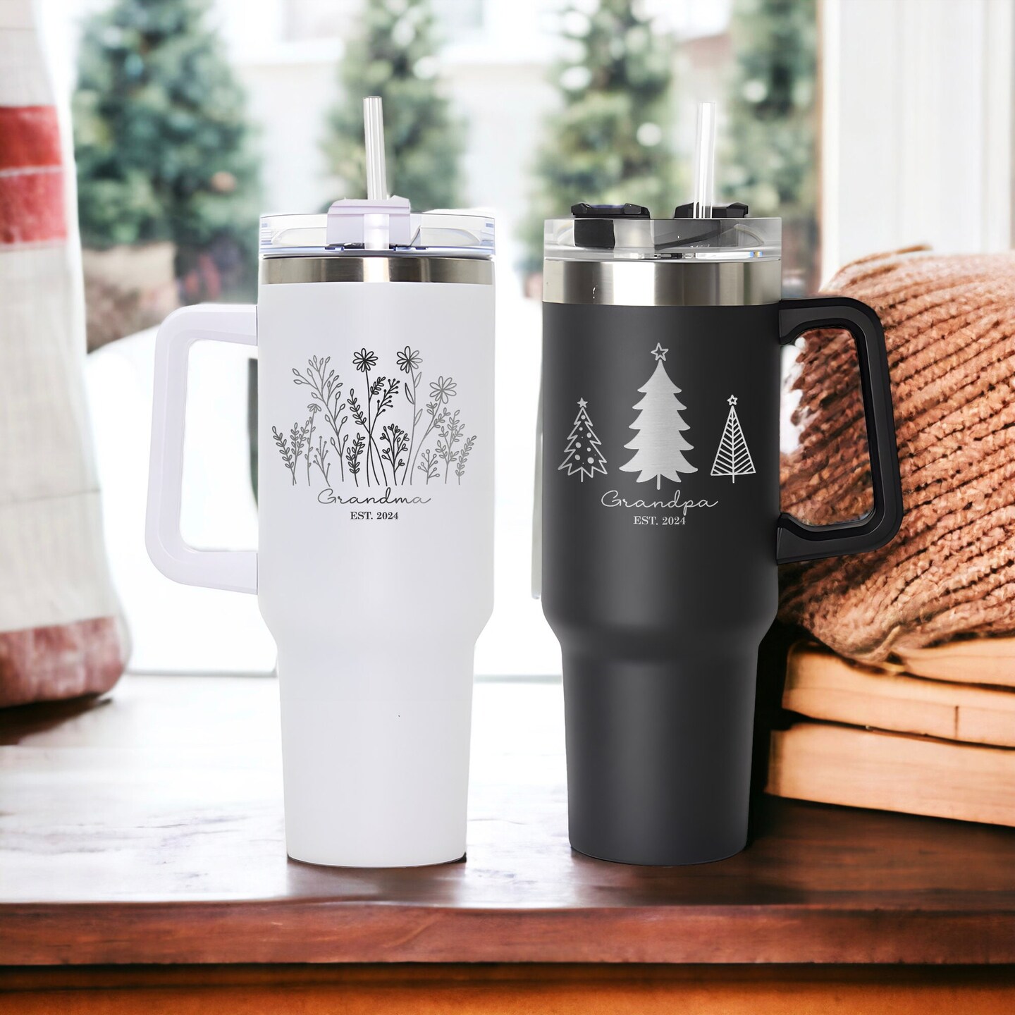 Personalized 40 oz New Grandparents Tumbler Custom Pregnancy Announcement  Unique Christmas Halloween Gift Papa Nana Cup | MakerPlace by Michaels