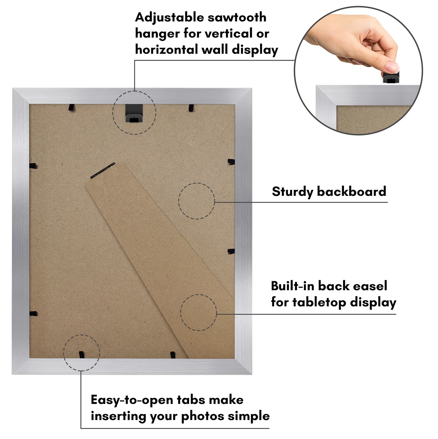 Americanflat Picture Frame with Oval-Shaped Mat - Ideal for Any Room, Living Rooms, Dorm Room