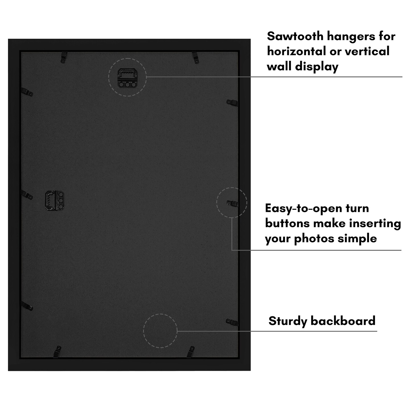 Americanflat 14x20 Collage Picture Frame - Fits Nine 4x6 Photos or One 14x20 Photo