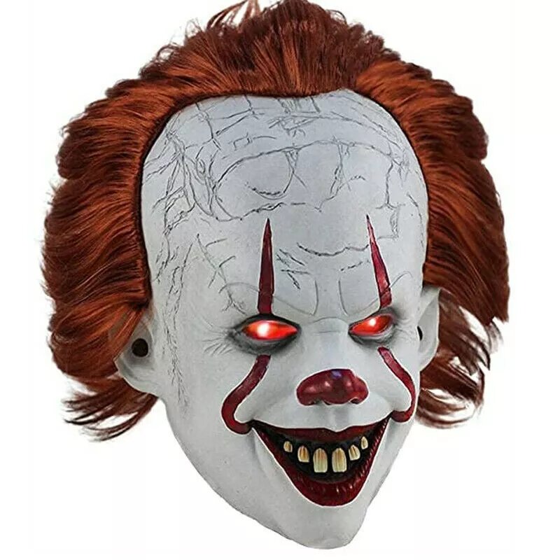 Kitcheniva LED Pennywise Clown Mask Halloween