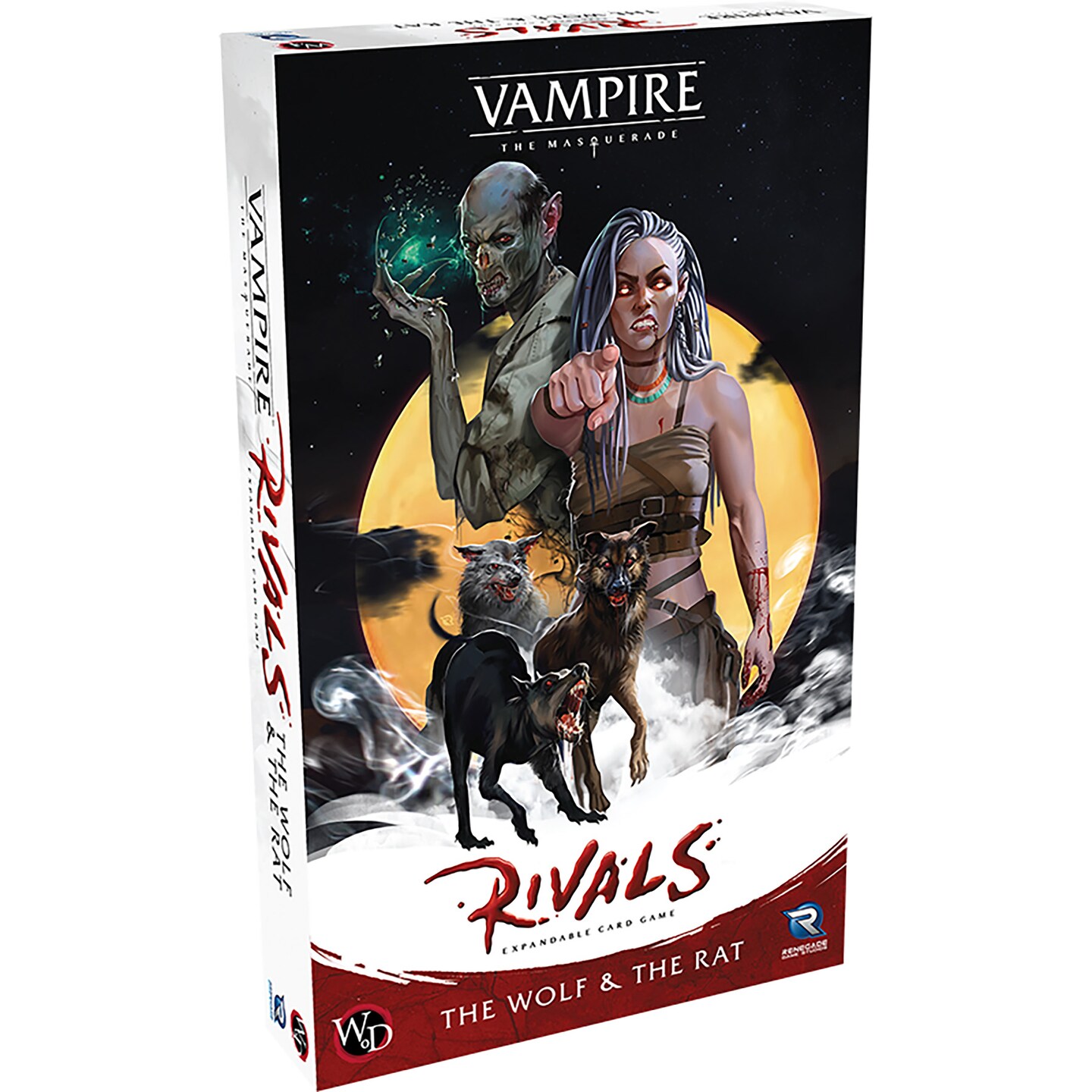 Renegade Games Studios Vampire: The Masquerade Rivals - The Wolf & The Rat Game Expansion - 2-4 Players, Ages 14+, 30-70 Min Game Play Renegade Games Studios Vampire: The Masquerade Rivals - The Wolf & The Rat Game Expansion - 2-4 Players, Ages 14+, 30-70 Min Game Play