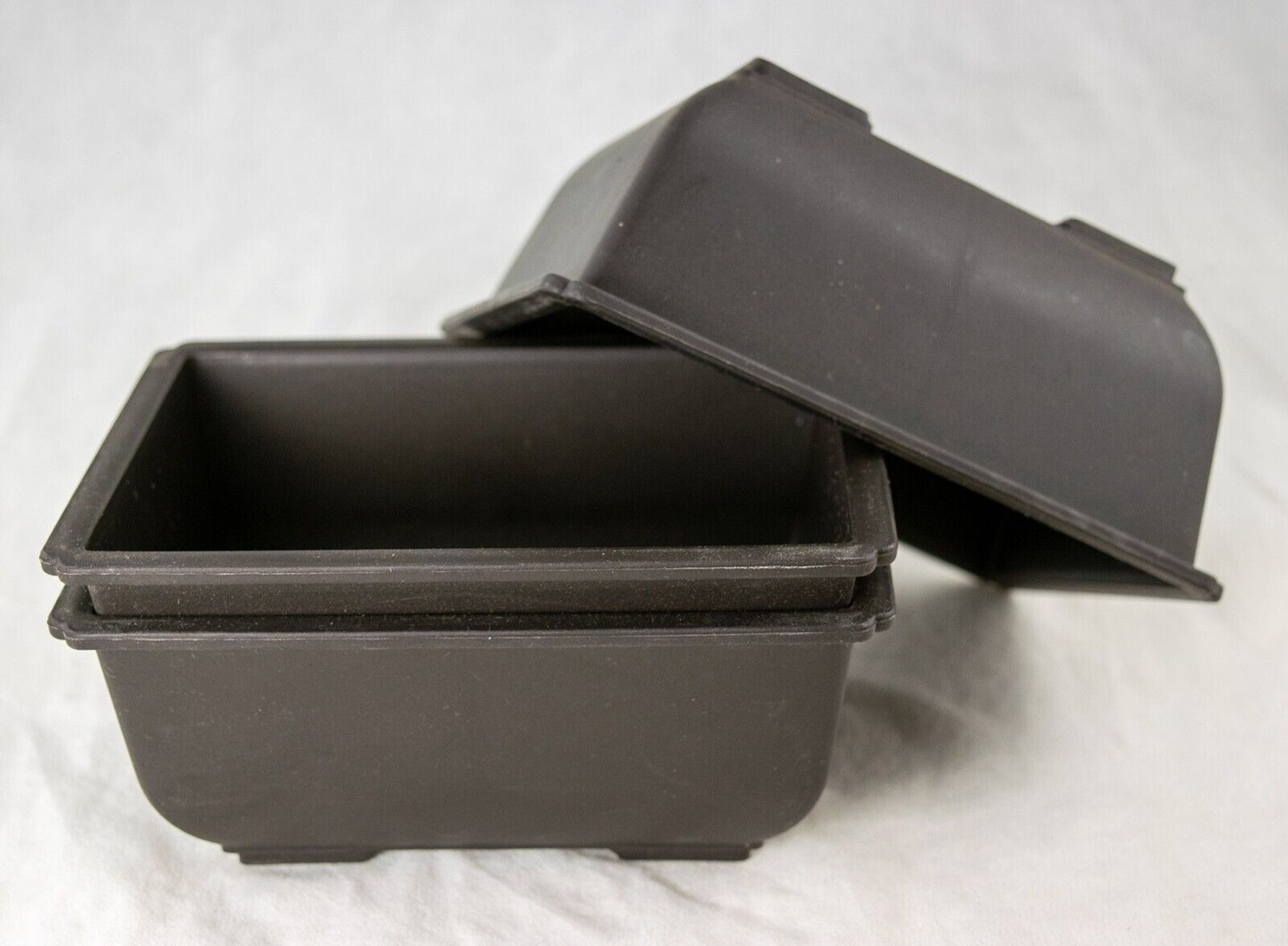 3 Rectangular Plastic Bonsai Training Pot, Succulent Planter 5.75"x 4.25"x 2.5"