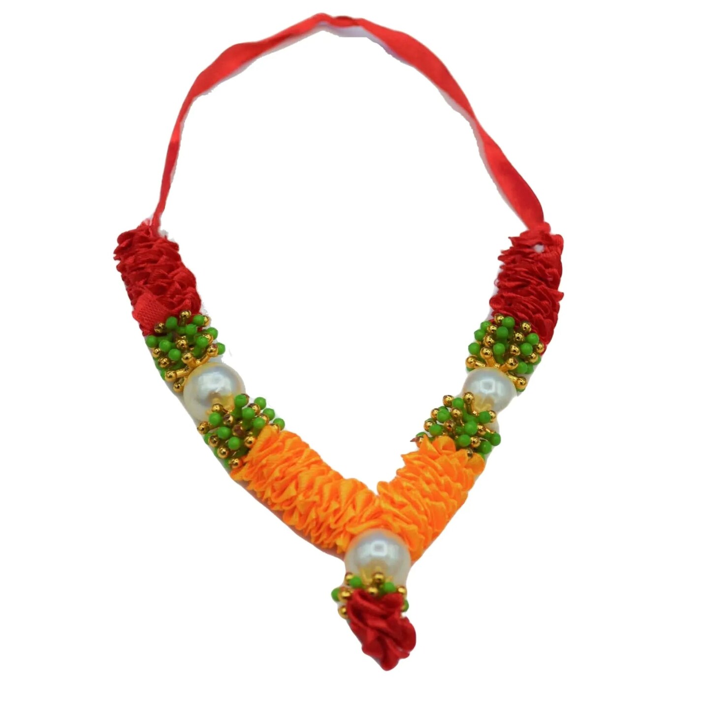 4 Inches Mini Idol Mala, Makhamali Bhagwan Haar, Artificial Indian ,pooja Garland, Diwali Puja Items, Krishna Decor, Red Flower Garlands, Photo Frame
