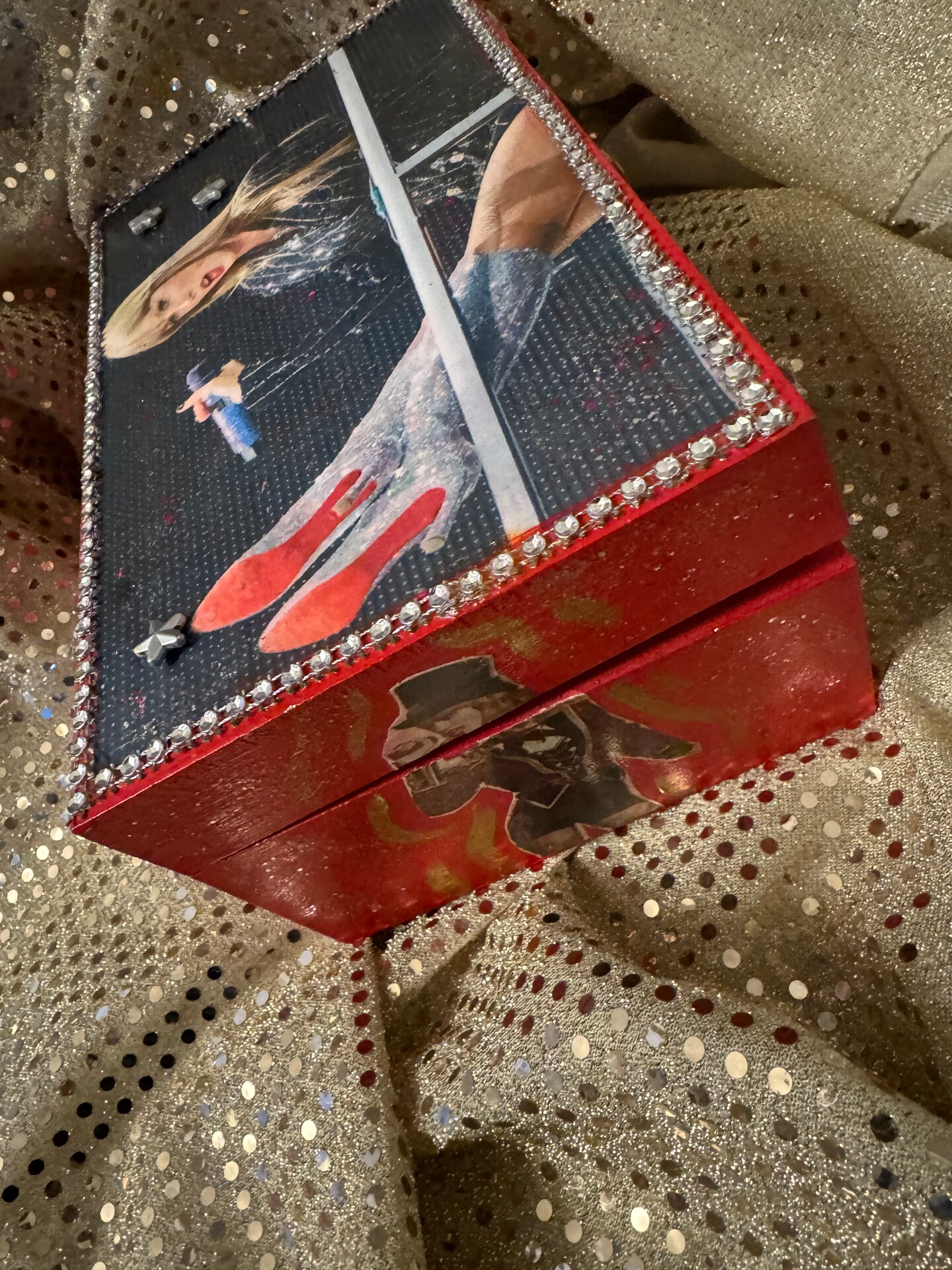 Taylor Swift Painted Wooden keepsake trinket stash box