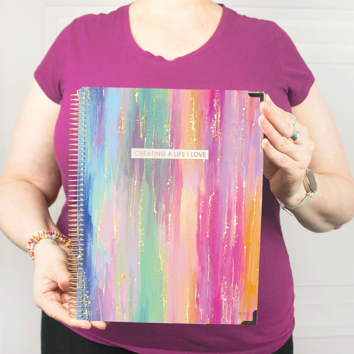 bloom daily planners 2025 Hard Cover Planner, 8.5" x 11", Creating A Life I Love