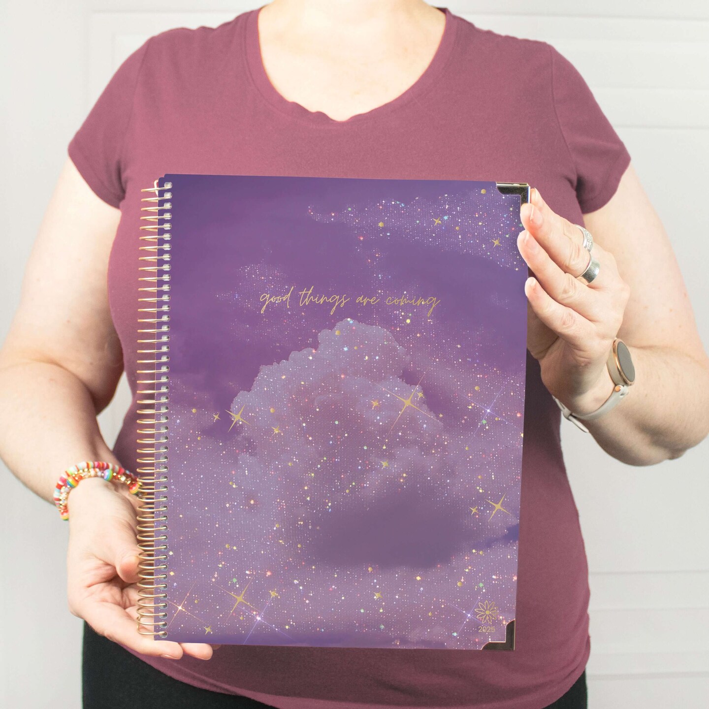 bloom daily planners 2025 Hard Cover Planner, 8.5" x 11", Good Things are Coming