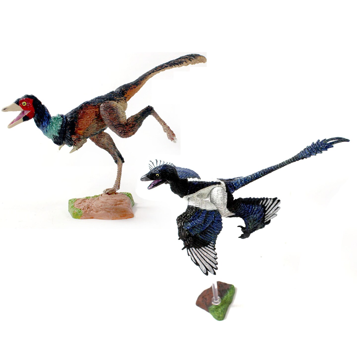 Beasts of the Mesozoic: Eastern Dinosaur 2-Pack - 6" Microraptor g. and Mononykus o. - 1/6th Scale, 2 Articulated Raptor Action Figures, Collectible