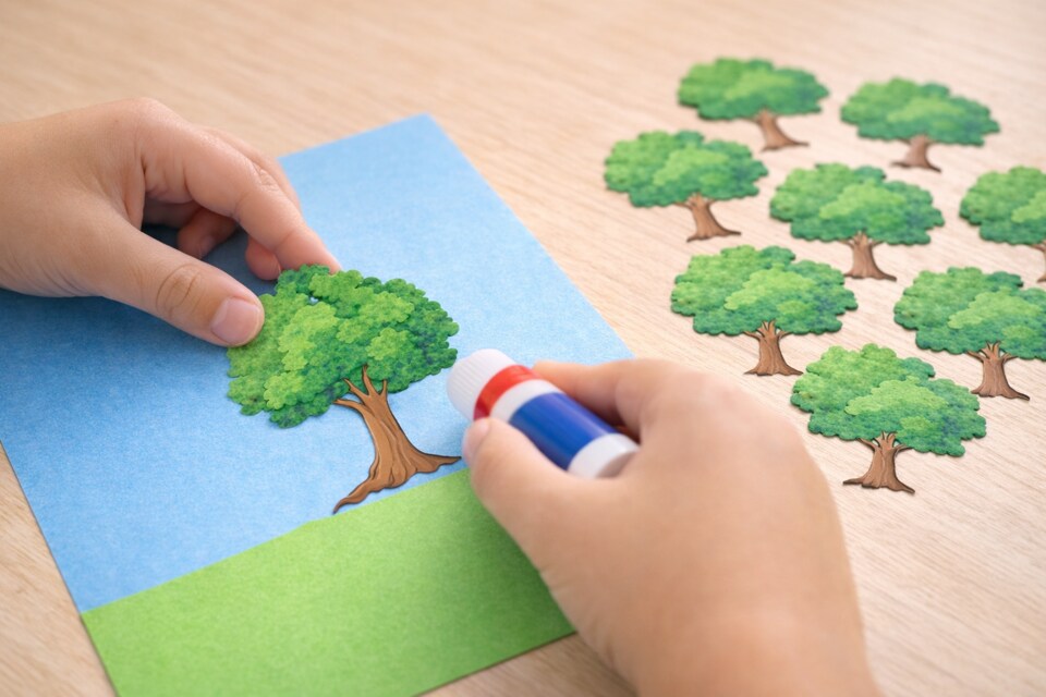 Jumbo Large Tree Cardstock Cutouts 10"x16" – 10 Pack | Classroom & Craft Tree Shapes for Bulletin Boards, Decorations & Kids Art Projects