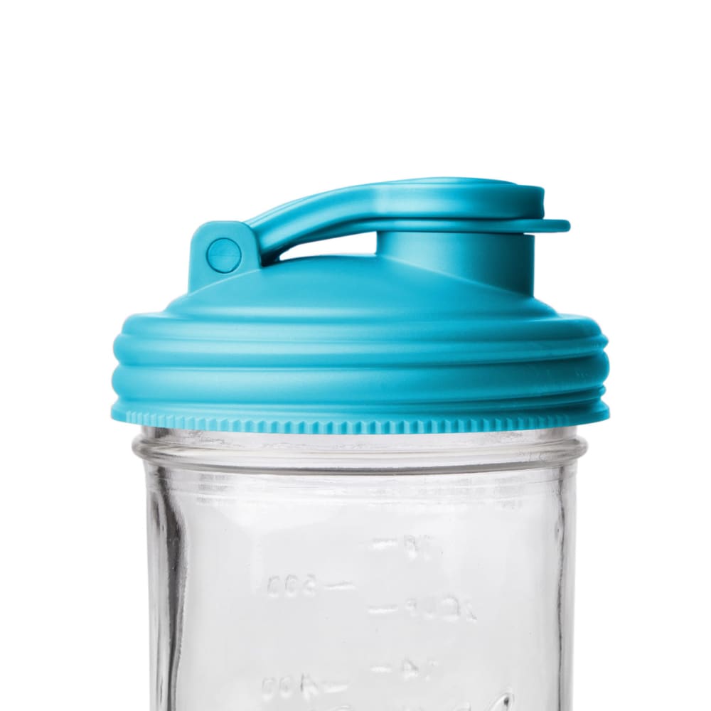 reCAP Mason Jar Pour Lid | Foldout Carry Loop | Regular and Wide Mouth | Leak-Proof Seal | USA Made | No-break material | Jar Not Included